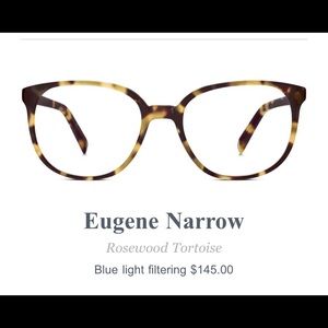 Warby Parker Blue Light Eugene Glasses in Tort